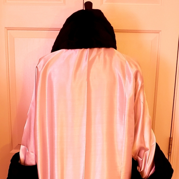 Custom Order Oversized Reversible Velvet Maxi Coat - Picture 5 of 8